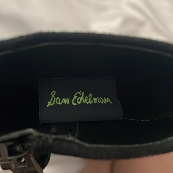 Sam Edelman Womans Reyes Black Leather Zip Boots - Picture 4 of 7